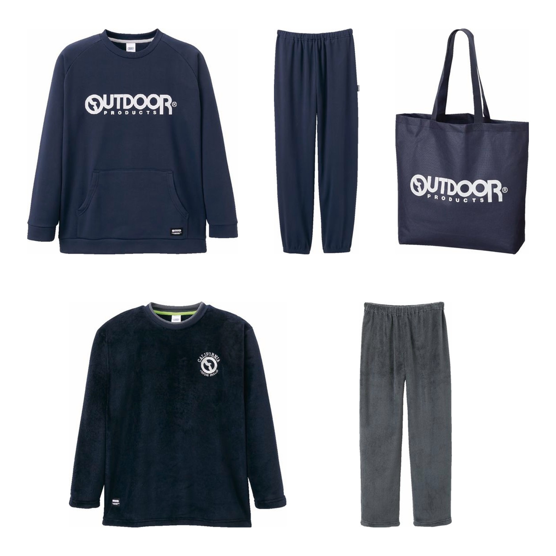 [アウトドア]紳士 アウトドアパジャマ福袋 ネイビー M寸[160032] 商品サムネイル